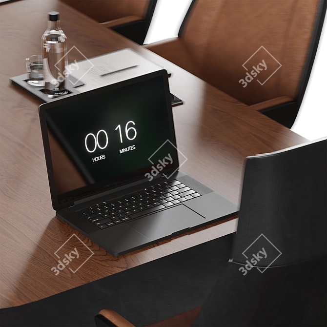 Modern Meeting Table with Style 3D model image 6