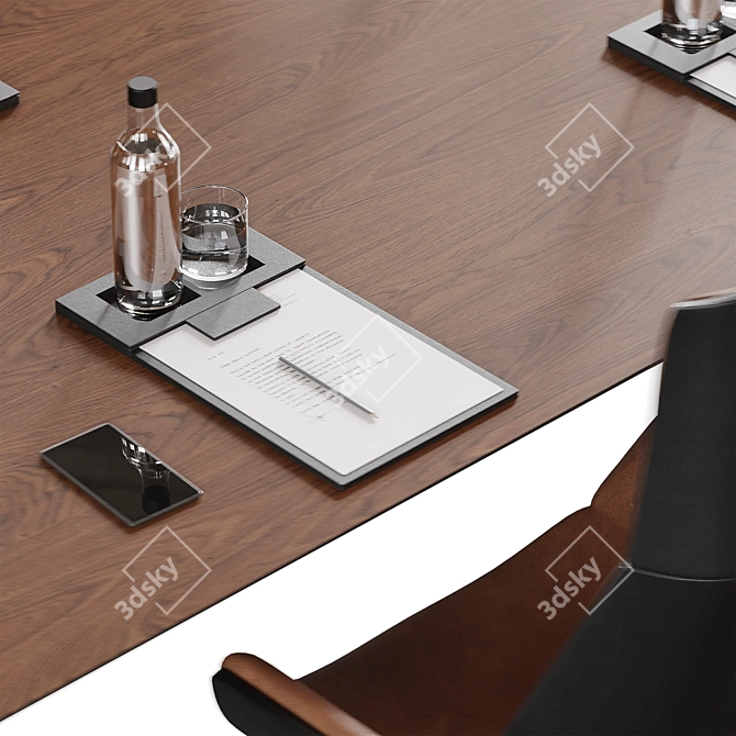 Modern Meeting Table with Style 3D model image 7