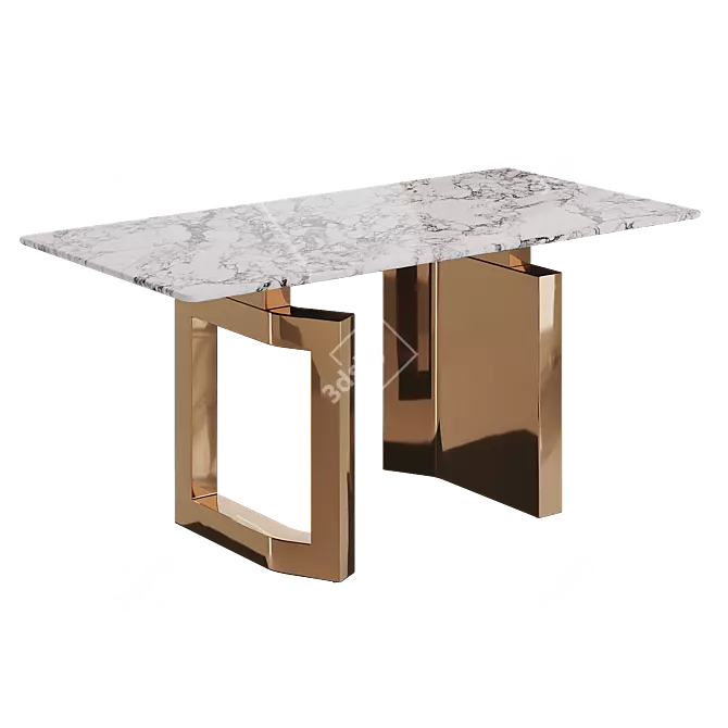 Marble Dining Table ALGORITMO-4012 3D model image 3