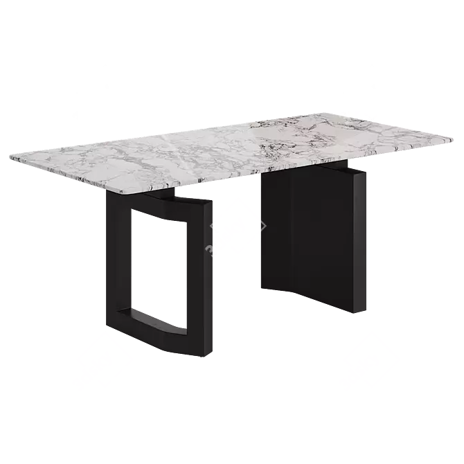 Marble Dining Table ALGORITMO-4012 3D model image 4