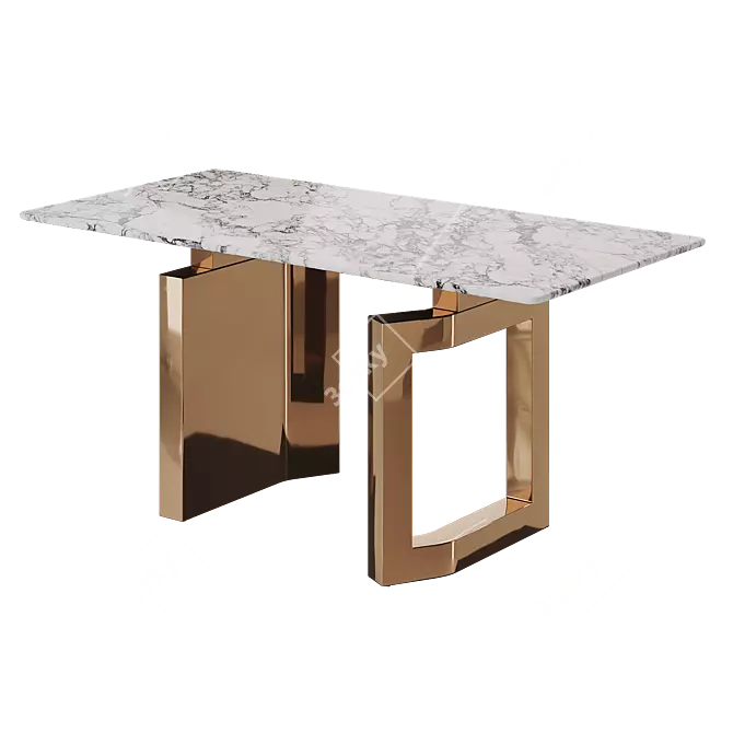 Marble Dining Table ALGORITMO-4012 3D model image 10