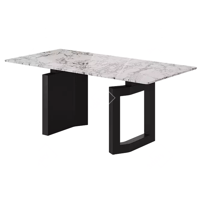 Marble Dining Table ALGORITMO-4012 3D model image 11