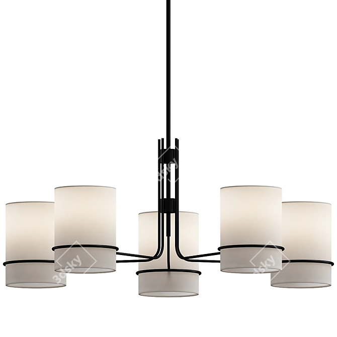 Modern Shaw Chandelier in VRay 3D model image 2