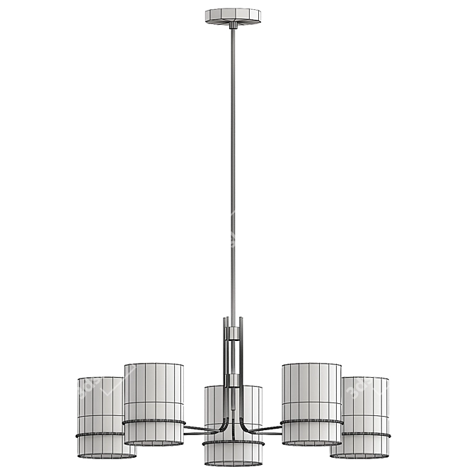 Modern Shaw Chandelier in VRay 3D model image 3