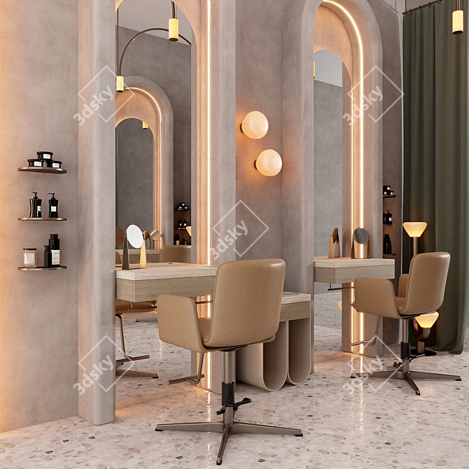 Glam Glow Beauty Lounge 3D model image 4