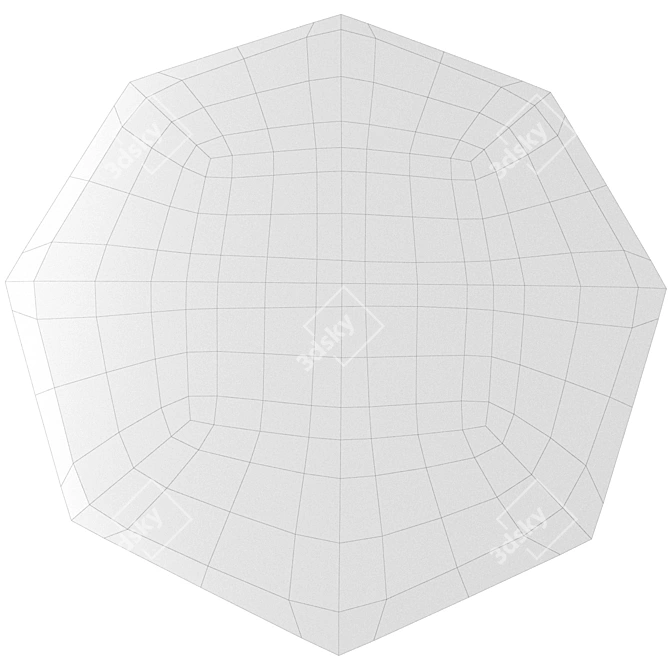  Handcrafted Ebony Rug, Modern Design 3D model image 2