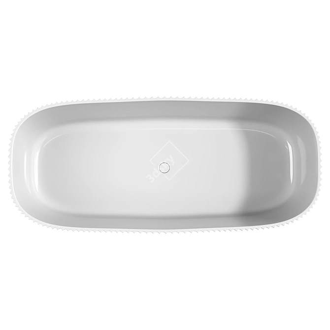 Luxury Stone Bathtub Abber AS9601 3D model image 2