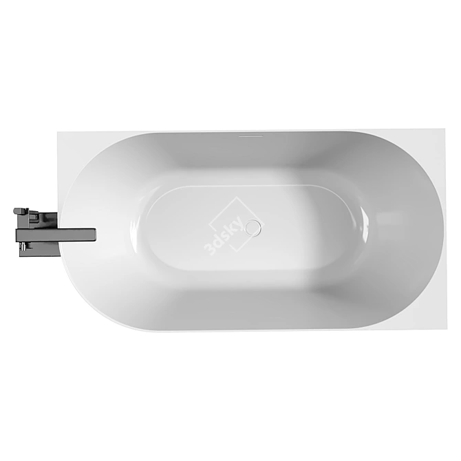 Abber AB9258-1.5 R 172x79 Acrylic Bathtub 3D model image 2