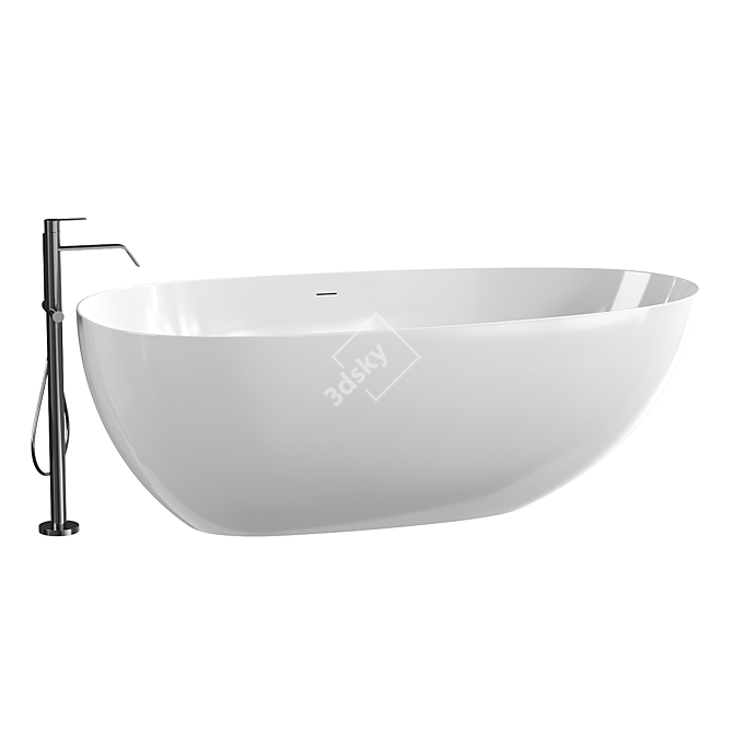 Abber AB9211 Acrylic Bathtub 170x80 3D model image 3