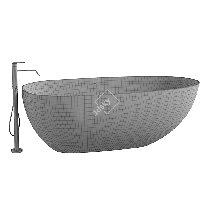 Abber AB9211 Acrylic Bathtub 170x80 3D model image 4