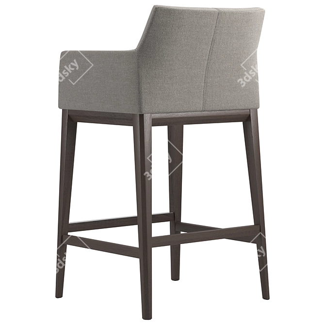 Elegant Carter Bar Chair 3D model image 4