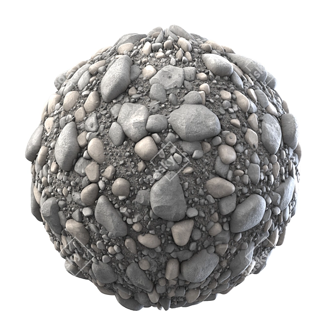 Rubble PBR Texture Pack 3D model image 3