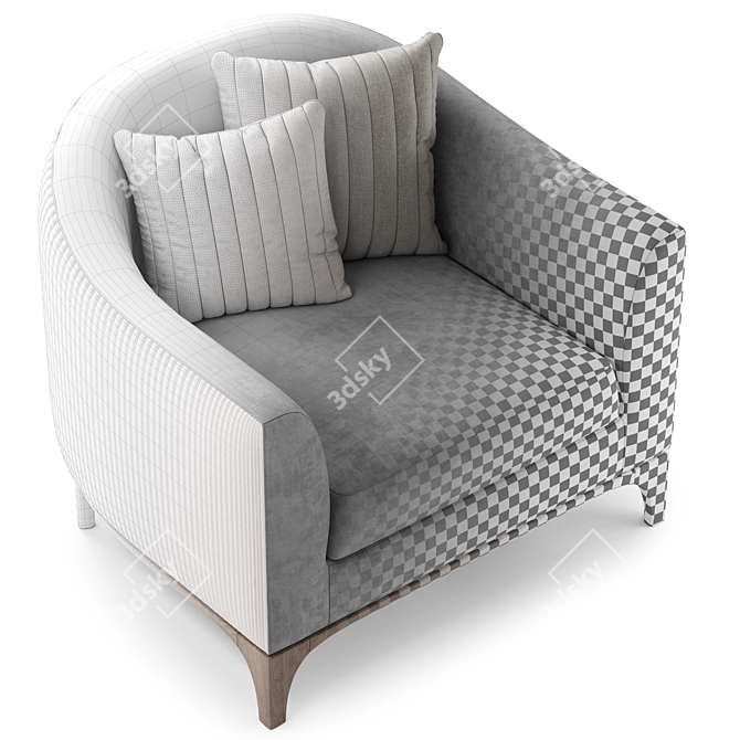 Luxury Modern Armchair PR.742 3D model image 5