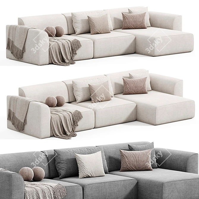 Bajvin Corner Sofa 2015 Model 3D model image 2