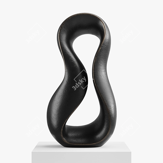 Modern Abstract Sculpture "Garo" by Klaus W. Rieck 3D model image 5