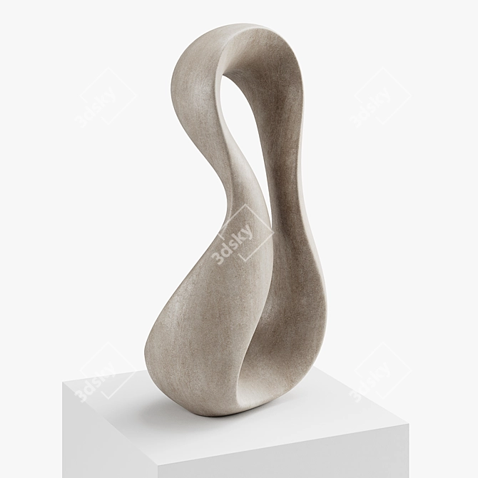 Modern Abstract Sculpture "Garo" by Klaus W. Rieck 3D model image 6