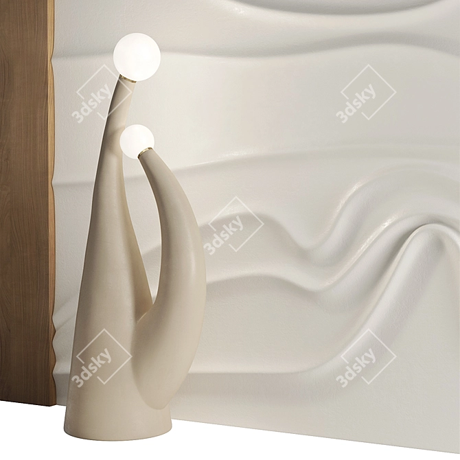 Luxury Unity Floor Lamp 3D model image 3