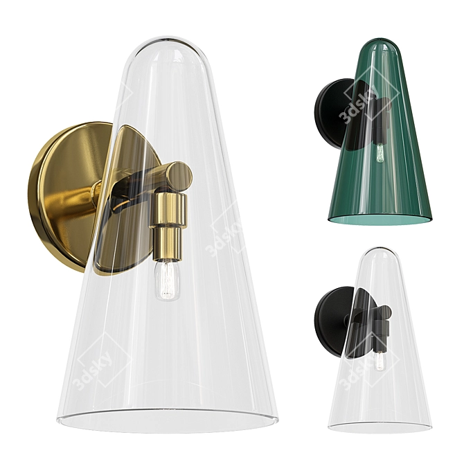 ImperiumLoft Domi Sconce Transparent 3D model image 1