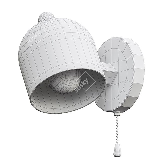 ImperiumLoft HAB01 White Sconce 3D model image 2