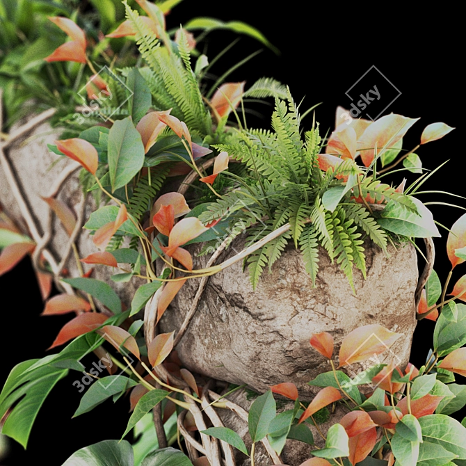 Botanical Greenery Assortment 1046 3D model image 3