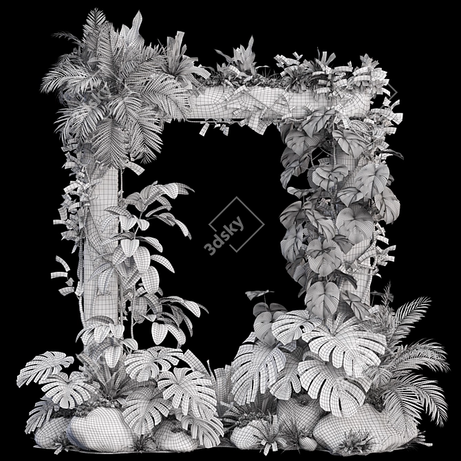 Botanical Greenery Assortment 1046 3D model image 4