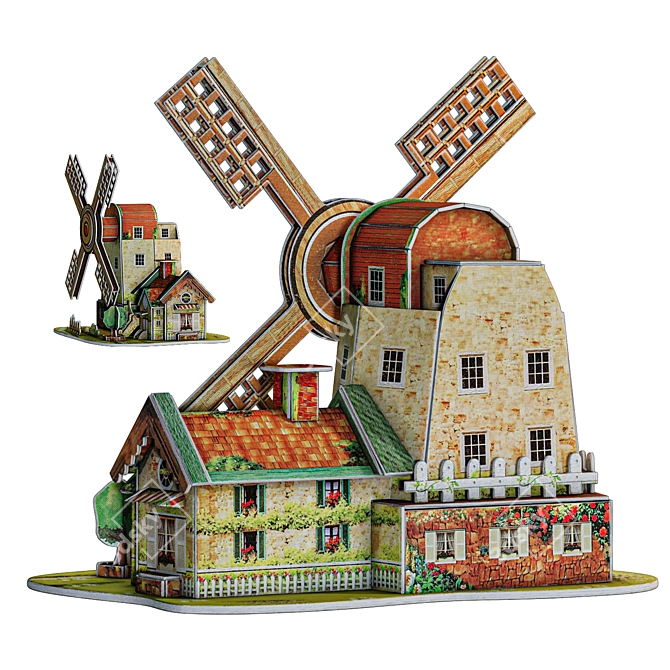 Play the Game Windmill Constructor 3D model image 4