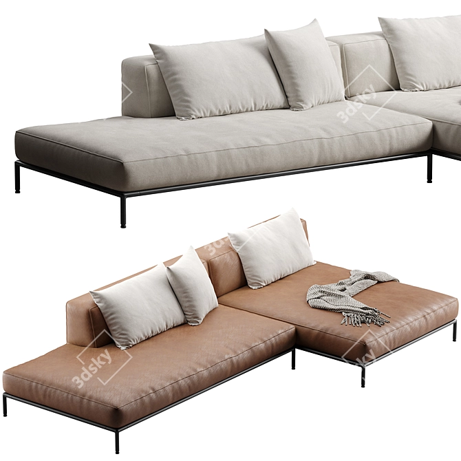 Flexform PERRY UP Sofa 2016 3D model image 3