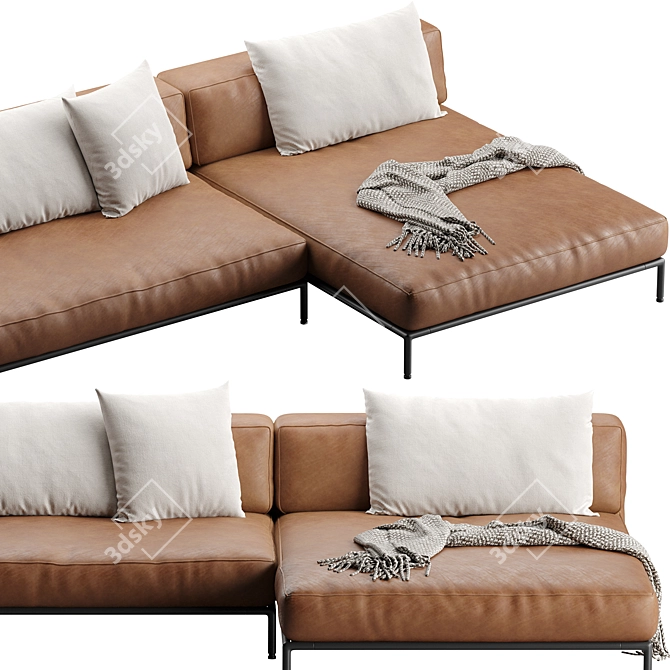 Flexform PERRY UP Sofa 2016 3D model image 4