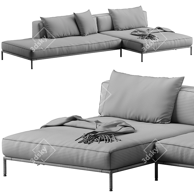 Flexform PERRY UP Sofa 2016 3D model image 6
