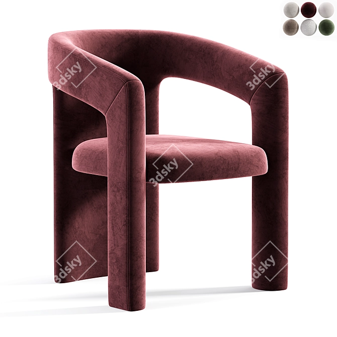 Elegant Holt Konyshev Chair 3D model image 1