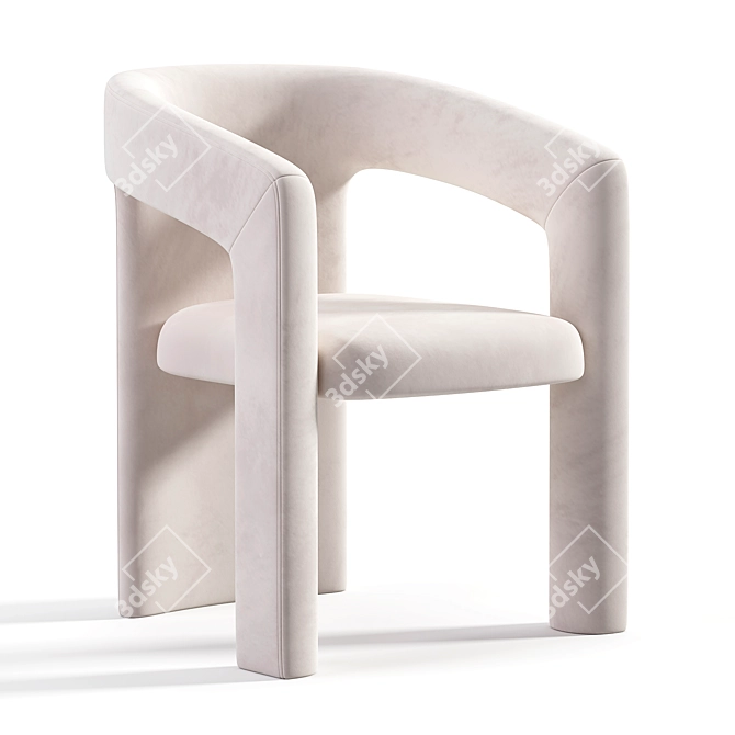 Elegant Holt Konyshev Chair 3D model image 2