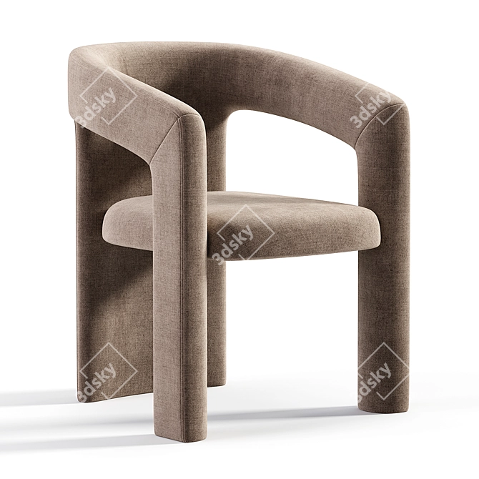 Elegant Holt Konyshev Chair 3D model image 3