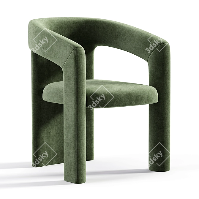 Elegant Holt Konyshev Chair 3D model image 4