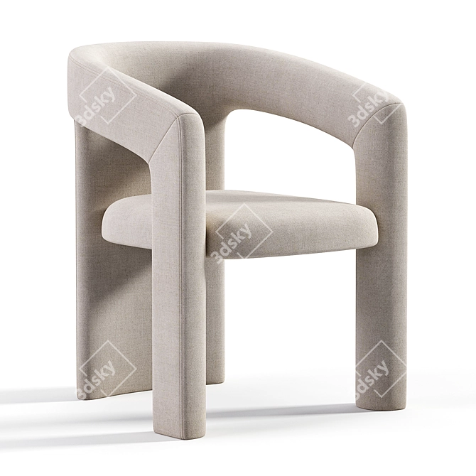 Elegant Holt Konyshev Chair 3D model image 6