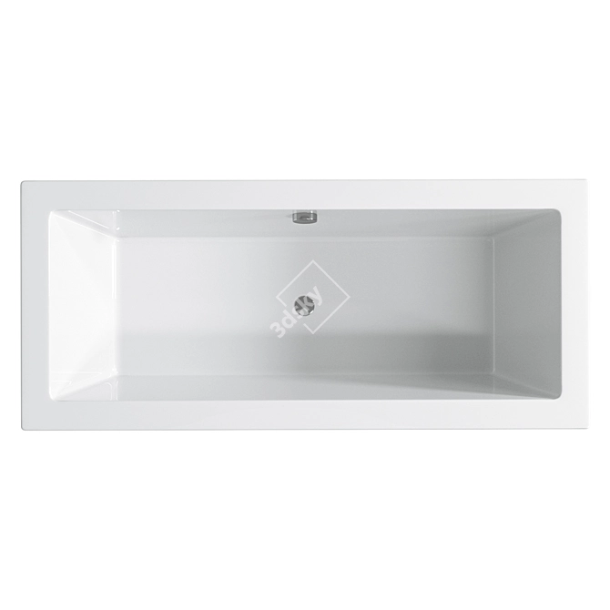 Elegant CEZARES PLANE Bathtub 3D model image 2