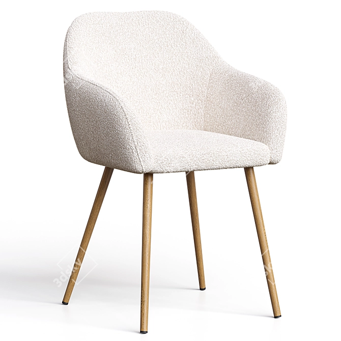 Judi Bucle White Chair 2017 3D model image 1