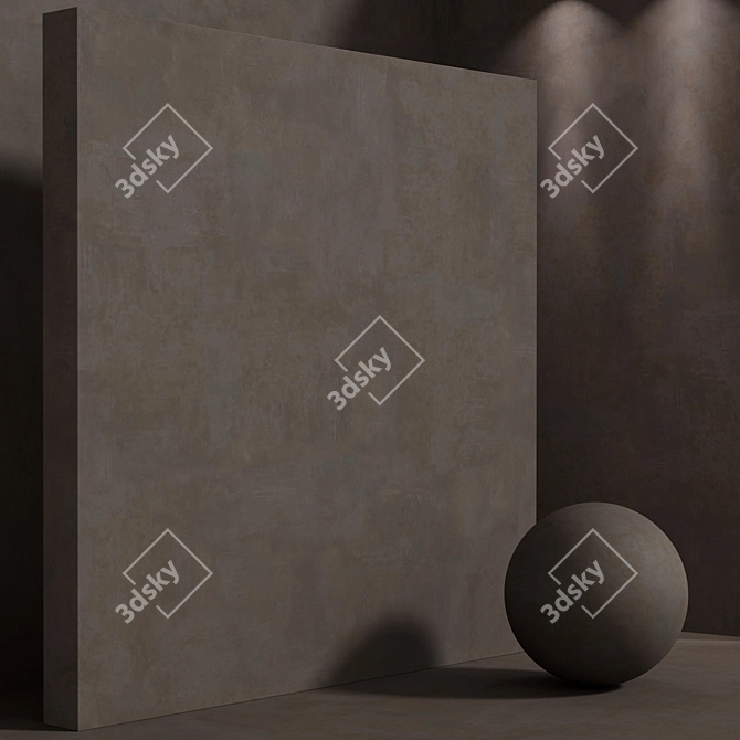 Seamless Concrete Plaster Set 3D model image 2