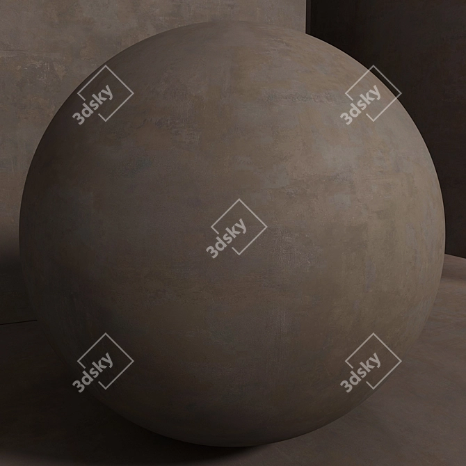 Seamless Concrete Plaster Set 3D model image 3