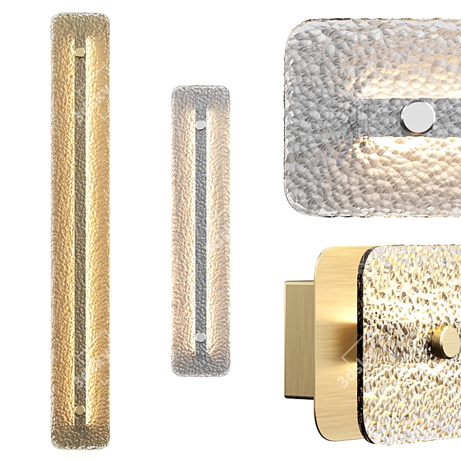 Elegant Glass Wall Light - Maya Maytoni 3D model image 1