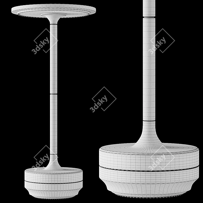 Sleek Table Lamp Robbi Design 3D model image 6