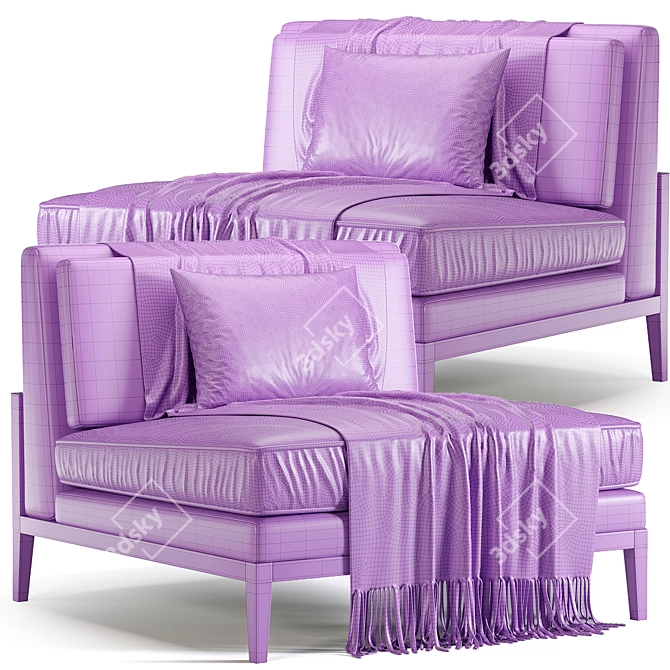 Modern Armchair ATLANTA 2015 Update 3D model image 6