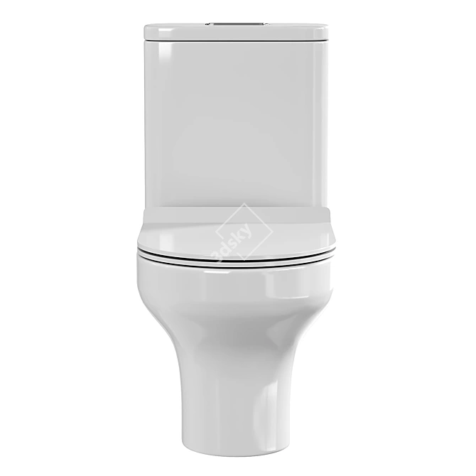 Agger AT04000 Compact Toilet 3D model image 2