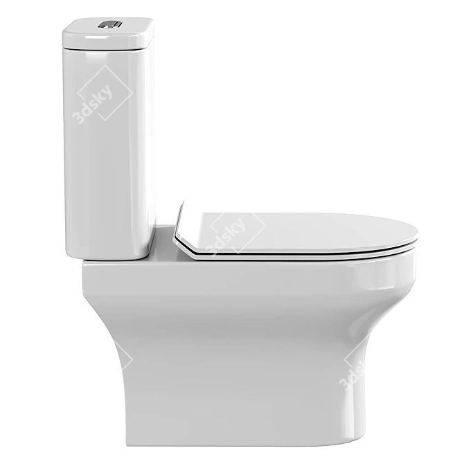 Agger AT04000 Compact Toilet 3D model image 3