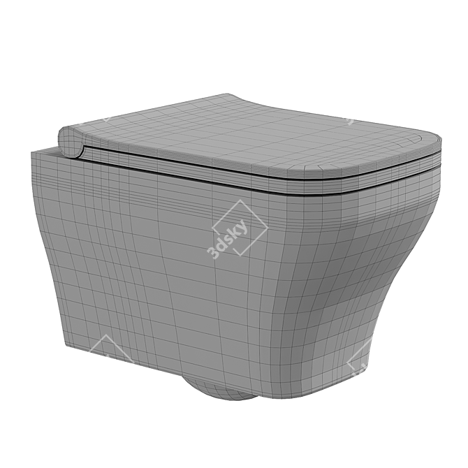 Allen Brau Infinity Wall-Hung Toilet 3D model image 4