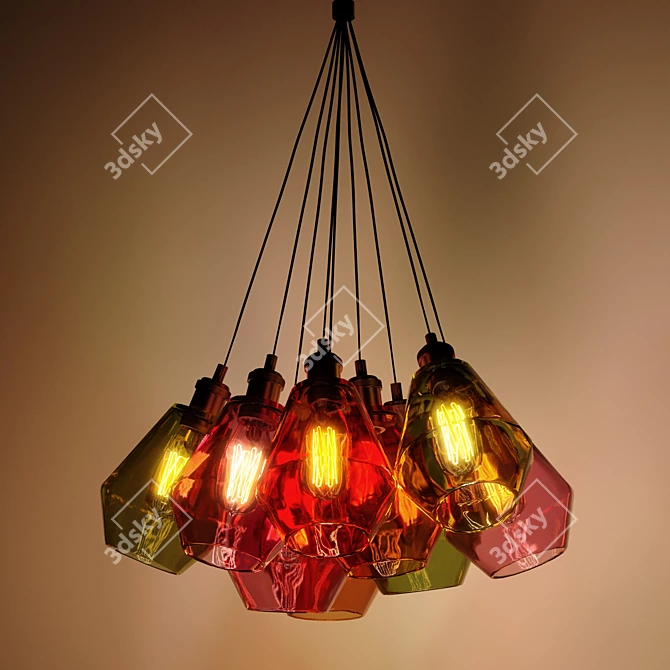 Customizable Pendant Light Genesis 3D model image 4