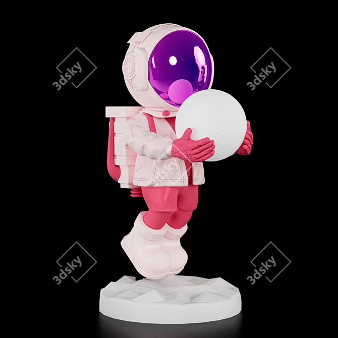 Fantasy Astronaut Floor Light 3D model image 10