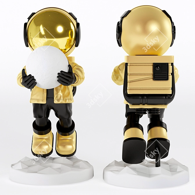 Fantasy Astronaut Floor Light 3D model image 11