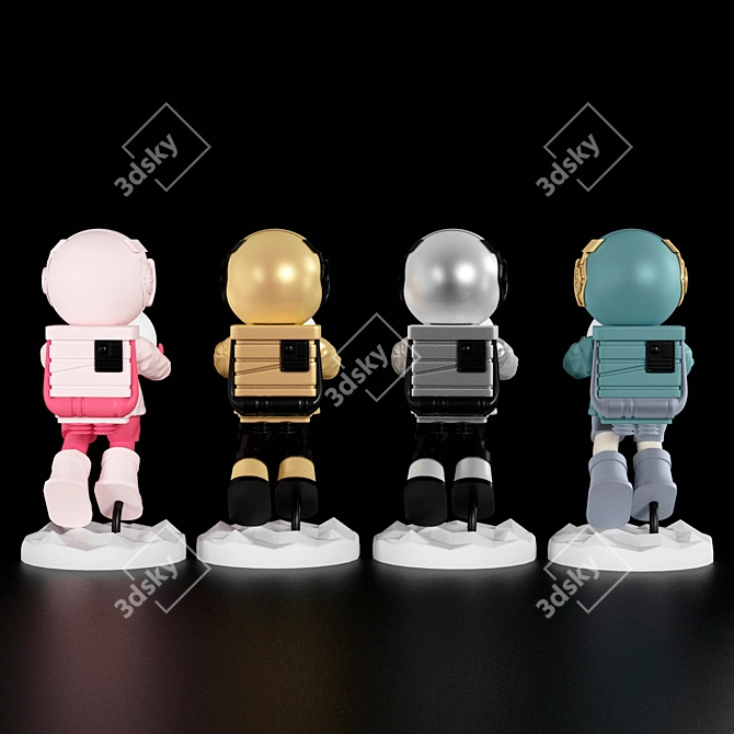 Fantasy Astronaut Floor Light 3D model image 14