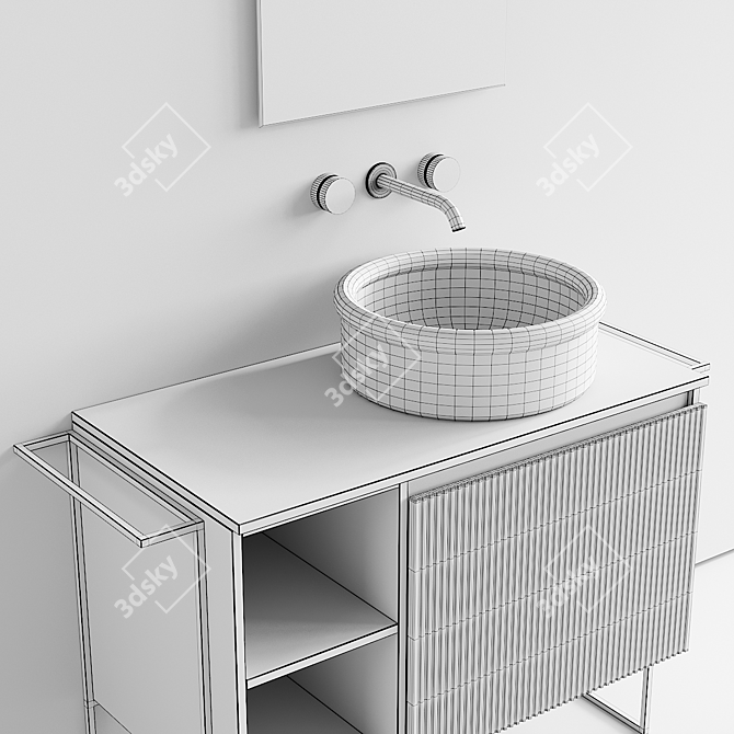 Relax Vanity Set with Brera 3D model image 5