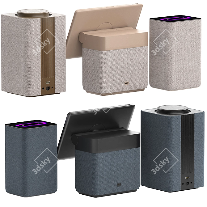 Smart Speaker Yandex Station Max 3D model image 2